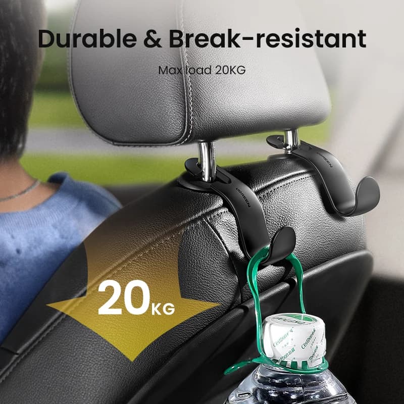 Bộ 2 móc treo tựa đầu ghế sau ô tô điều chỉnh được