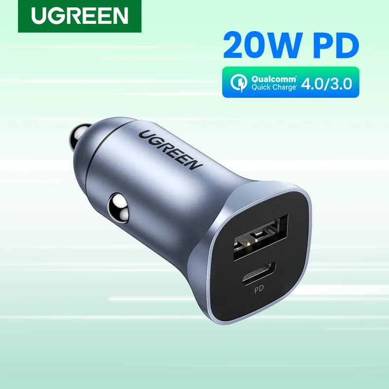 Sạc ô tô 2 cổng QC 4.0 24W