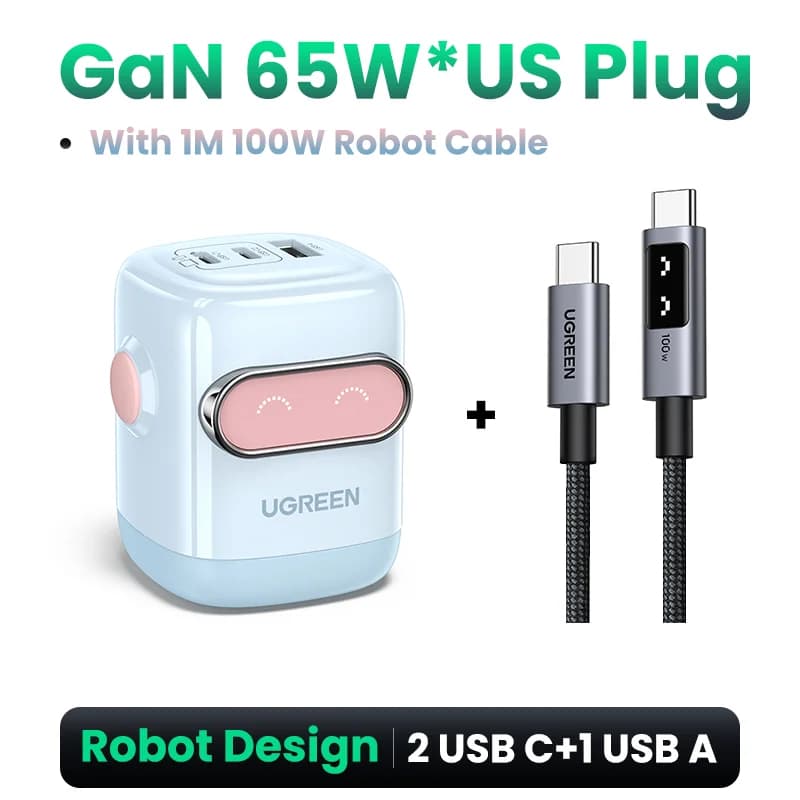 Sạc GaN USB-C PD 65W, Phích cắm US