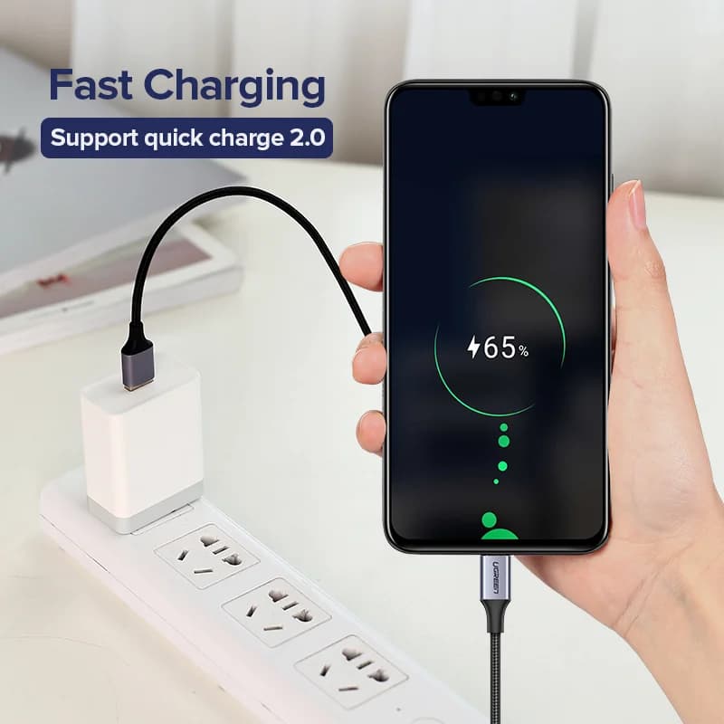 Cáp sạc nhanh Micro USB 2 cái, 1.5m, 2A