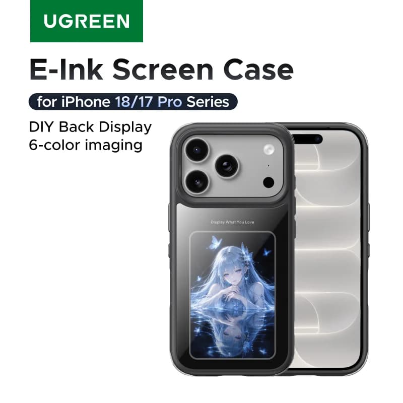 Ốp Lưng Có Màn Hình E-Ink Từ Tính Cho iPhone Pro Max
