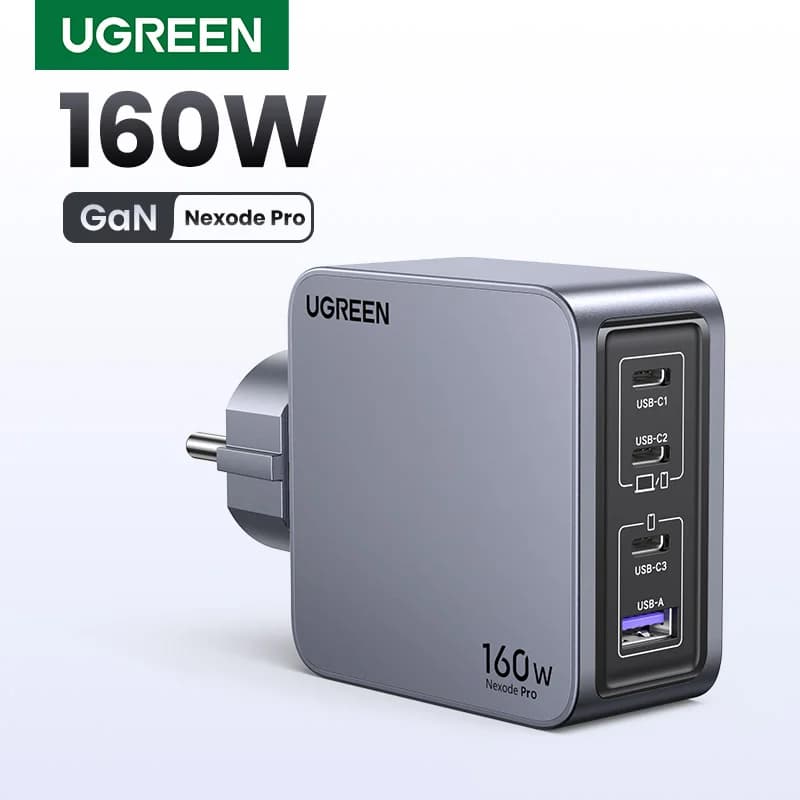 Sạc GaN USB-C 160W Phích cắm Hàn Quốc