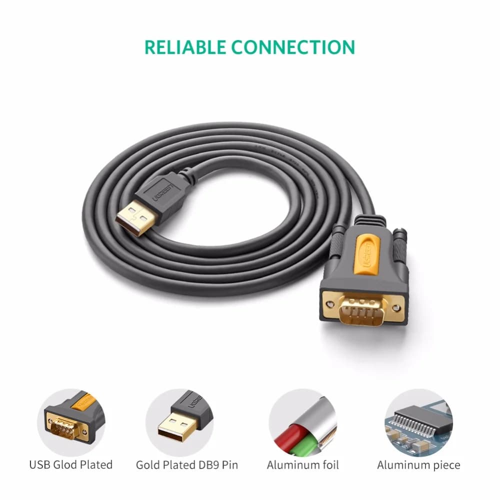 Cáp chuyển đổi cổng nối tiếp RS232 DB9 sang USB