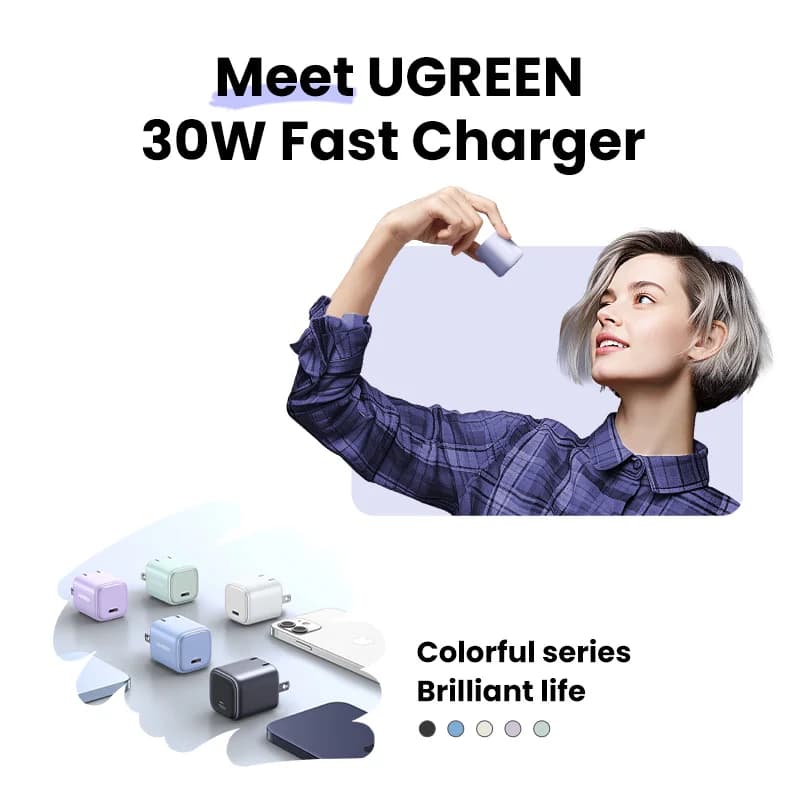 Sạc tường nhanh USB-C GaN 30W