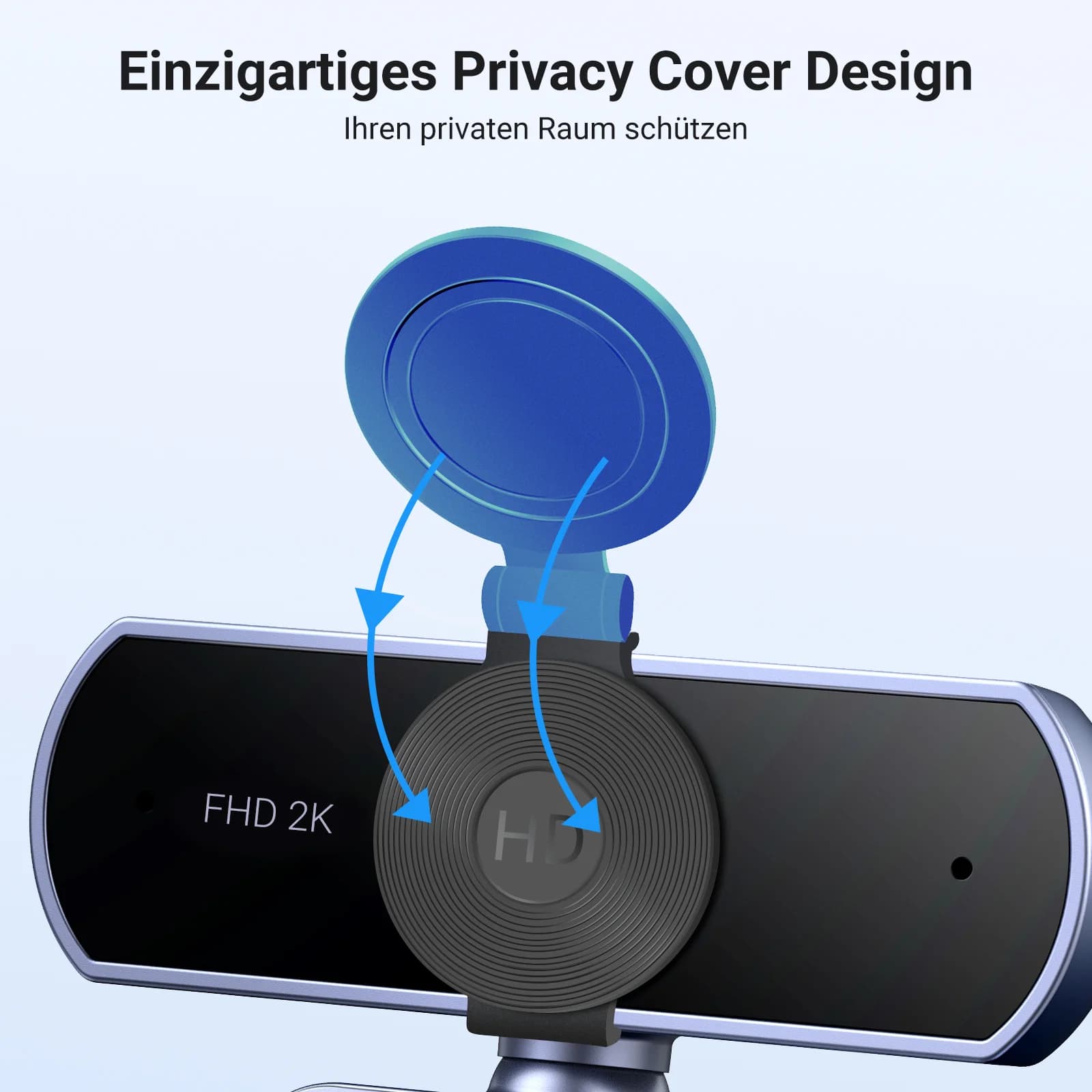 Webcam Mini USB HD 2K với Micro kép