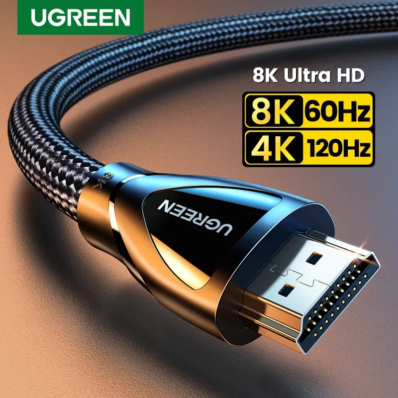 Cáp HDMI 2.1, Hỗ trợ 8K 60Hz và 4K 120Hz