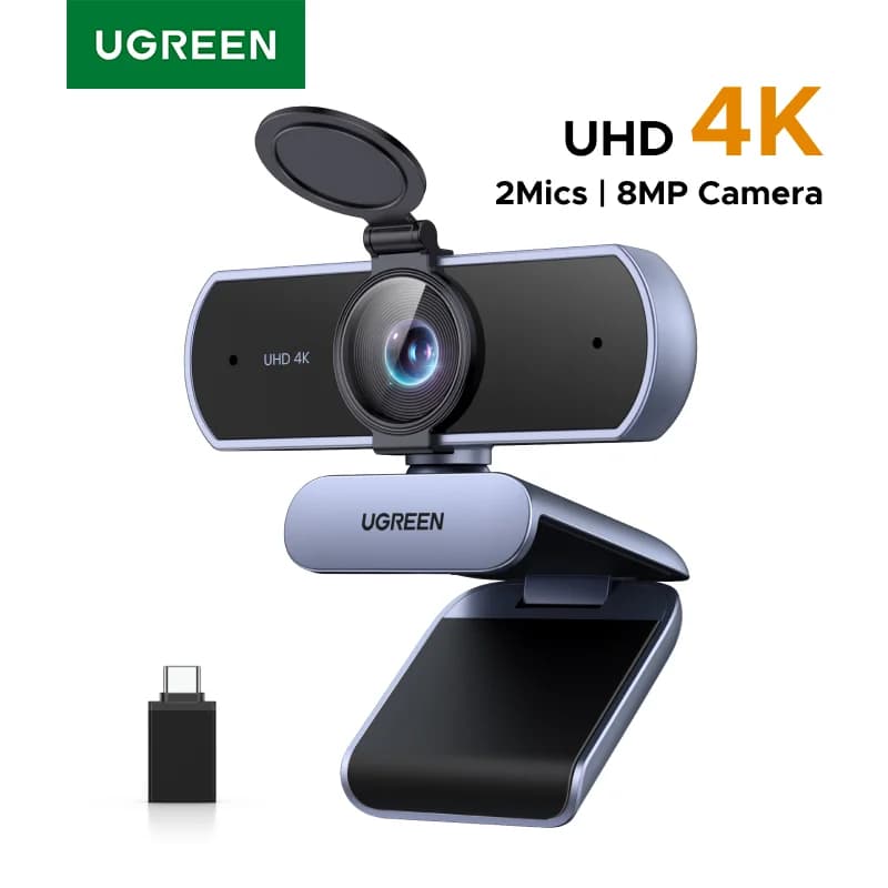 Webcam 4K, 8MP, Tự động lấy nét, Mic kép