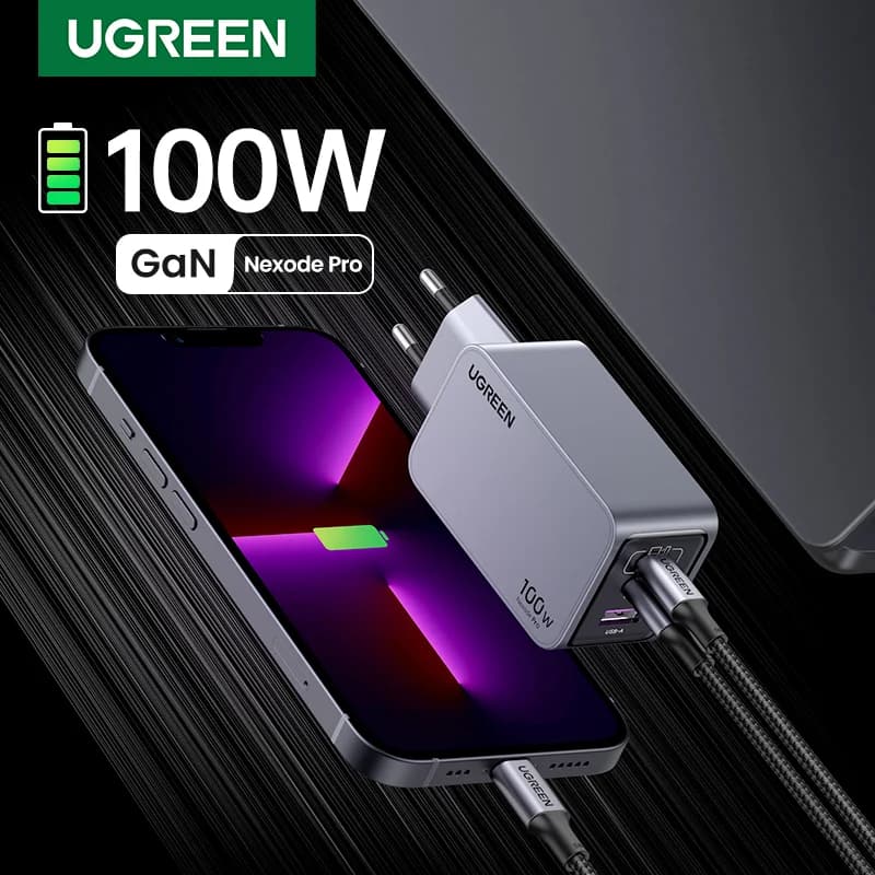 Sạc nhanh GaN USB-C 100W, phích cắm Hàn Quốc