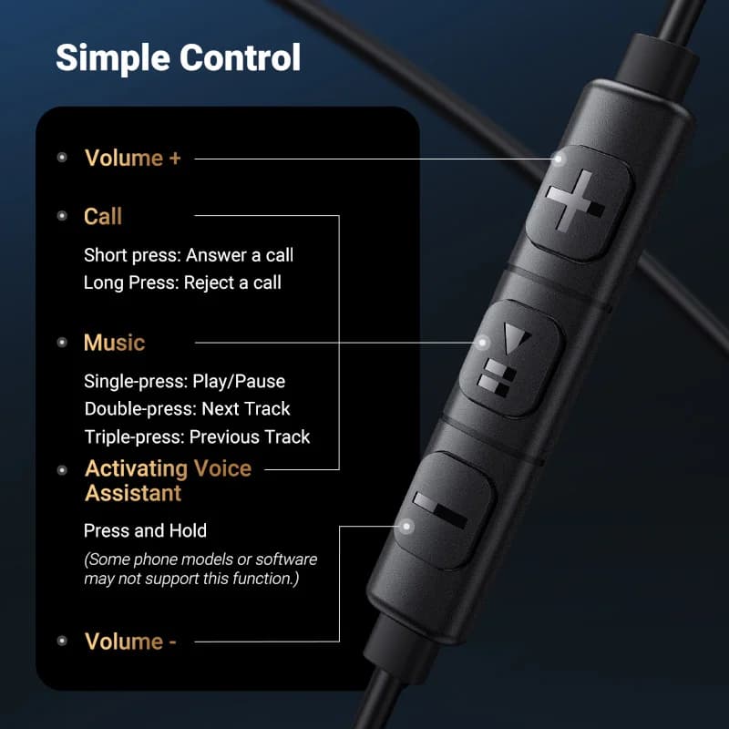 Tai nghe có dây USB-C kèm jack 3.5mm và micro