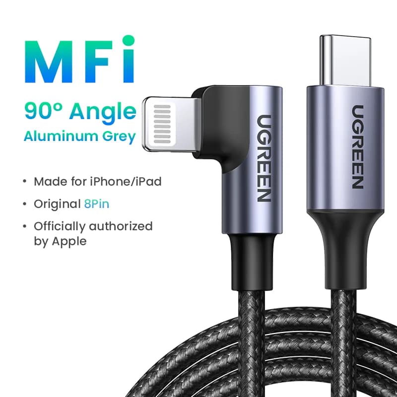 Cáp USB-C sang Lightning, PD 20W, MFi