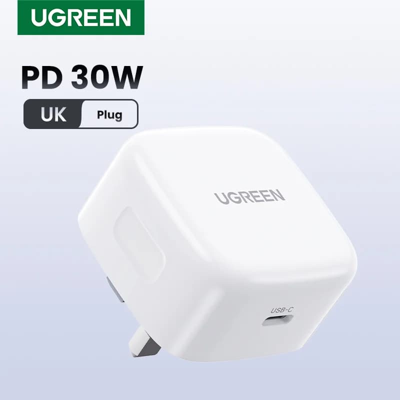 Sạc nhanh USB-C 30W phích cắm UK