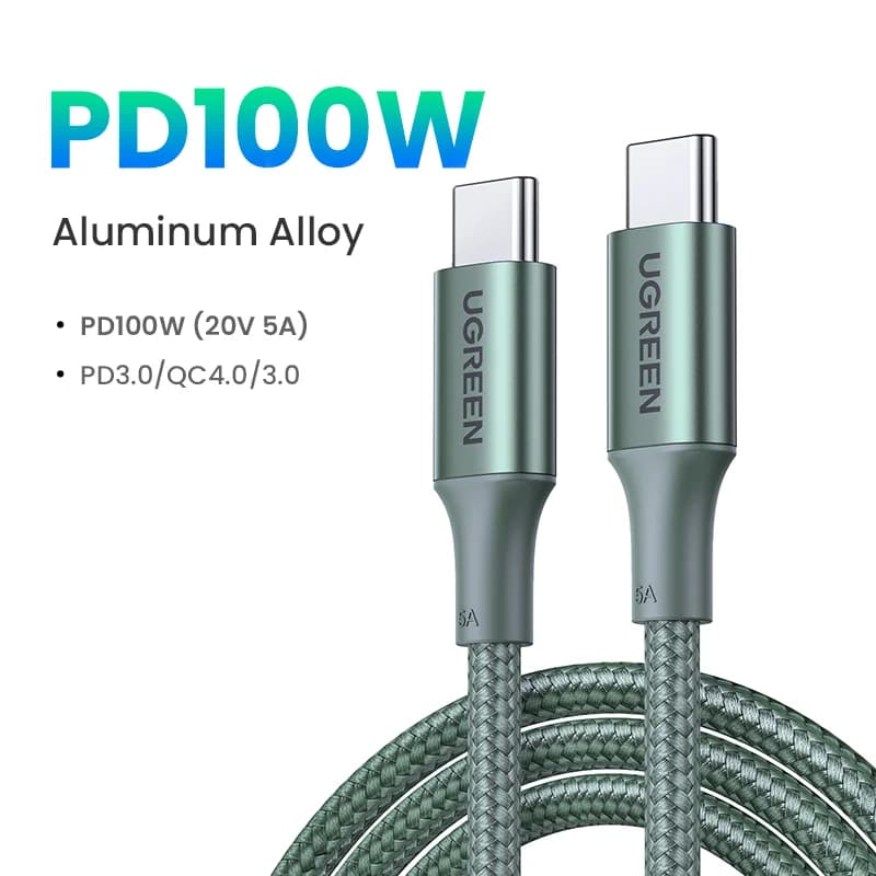 Cáp USB-C sang USB-C, PD 100W, 5A