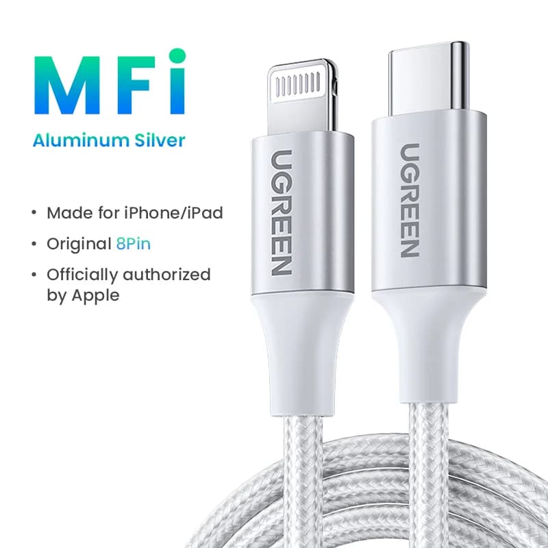 Cáp USB-C sang Lightning PD 20W
