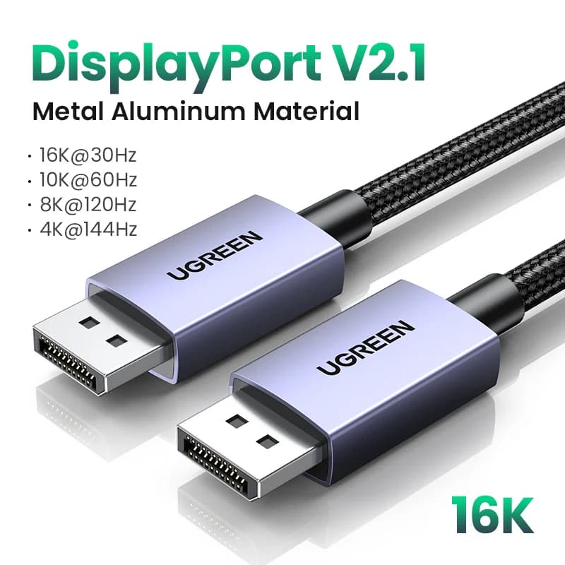 Cáp DisplayPort 2.1, Video Tốc độ Cao 16K/8K