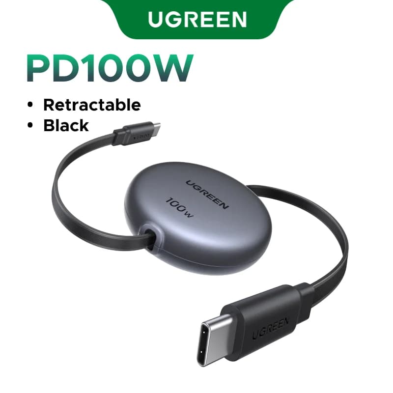 Cáp USB-C sang USB-C thu gọn, PD 100W