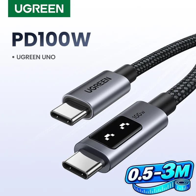 Cáp USB-C sang USB-C, PD 100W, 0.5-3m