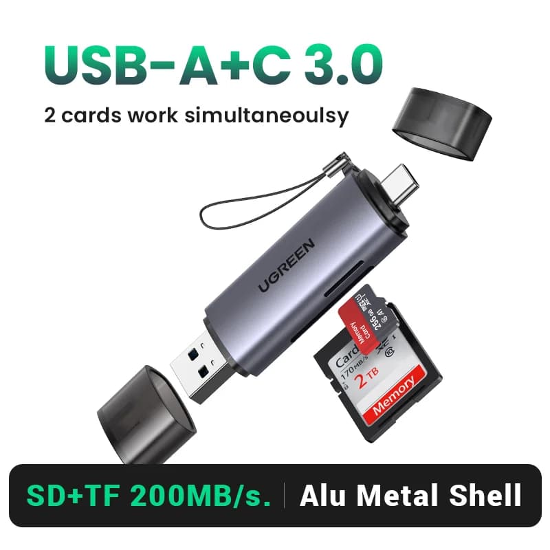 Đầu đọc thẻ SD/MicroSD USB 3.0 & USB-C